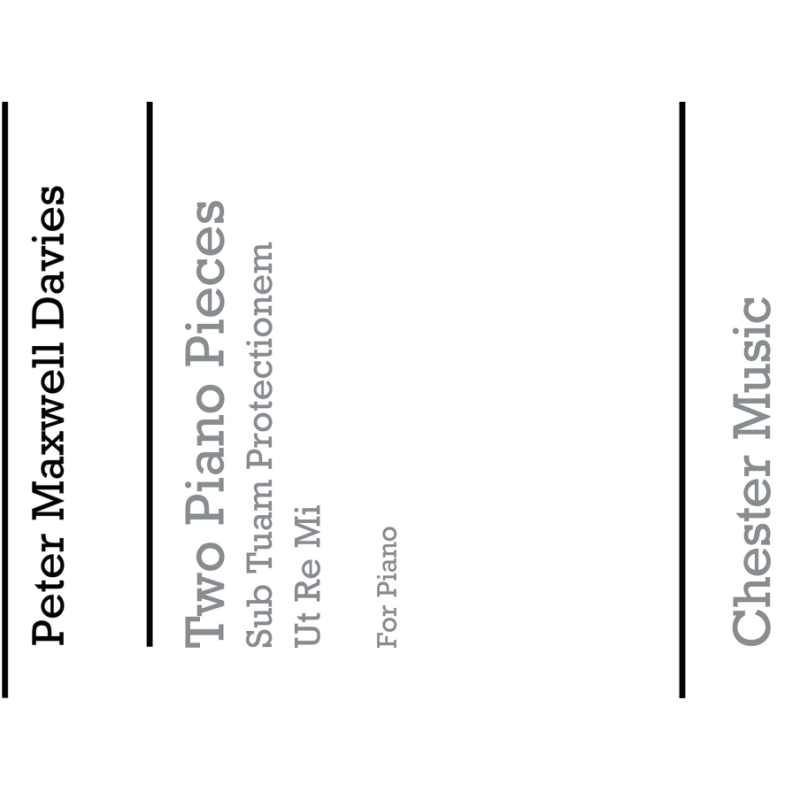 Davies, Peter Maxwell - Two Piano Pieces