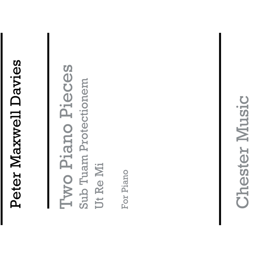 Davies, Peter Maxwell - Two Piano Pieces
