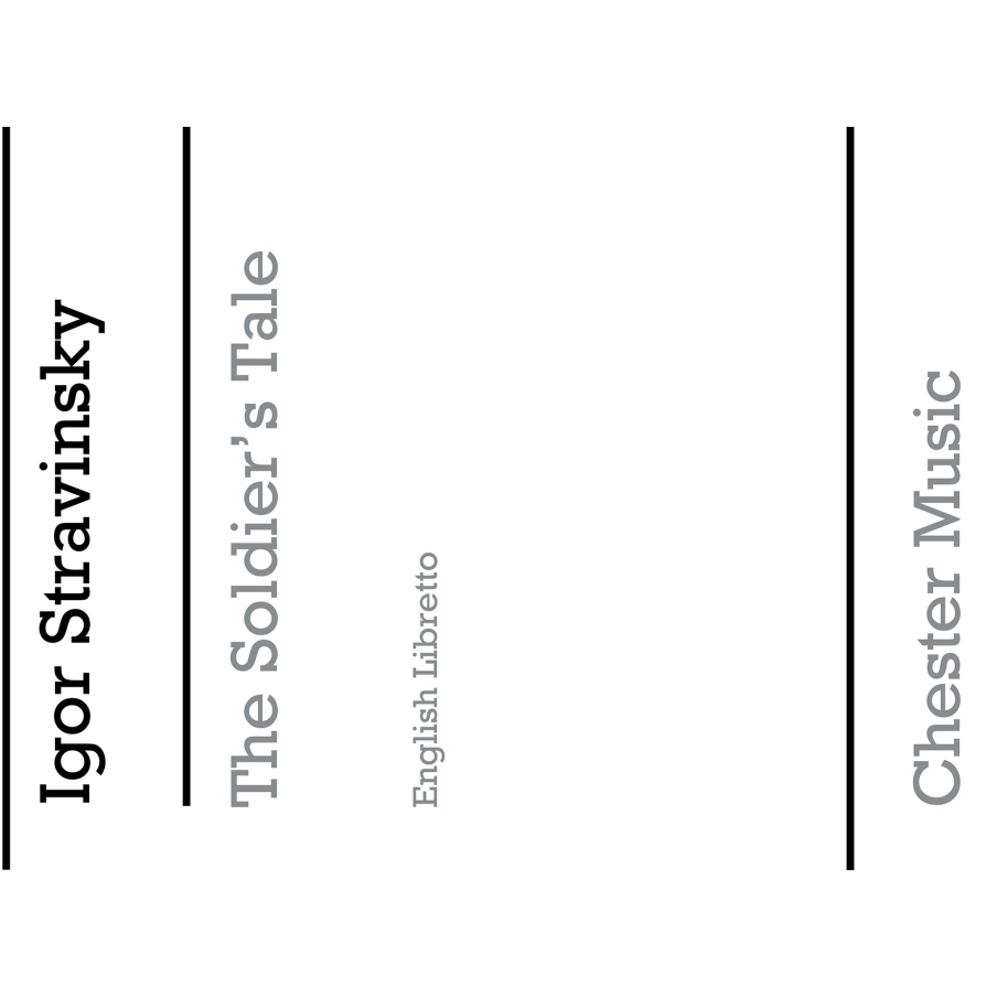 Stravinsky, Igor - Soldiers Tale Libretto (English)