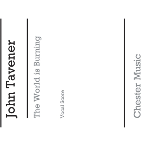 Tavener, John - The World...