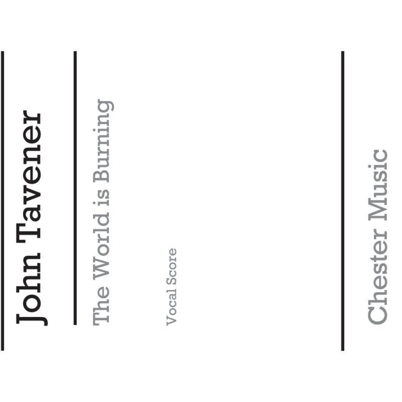 Tavener, John - The World Is Burning