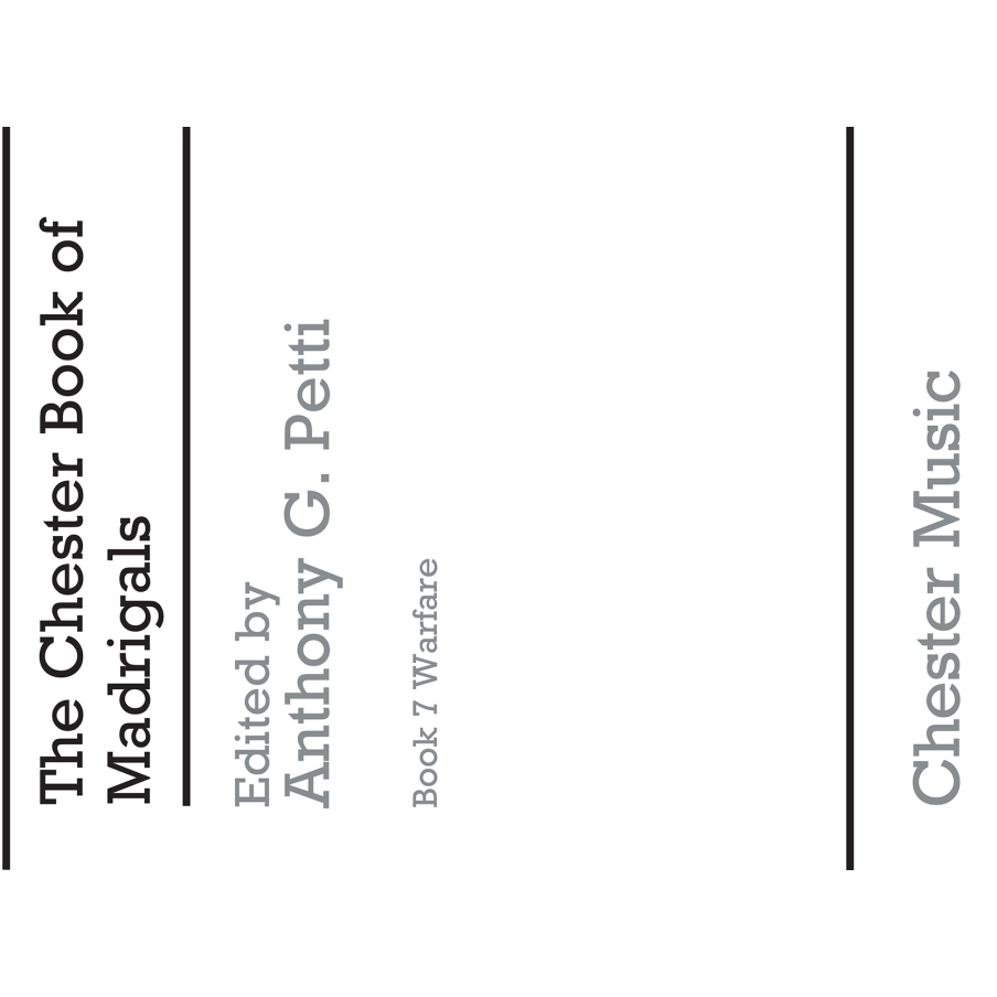 The Chester Books Of Madrigals 7