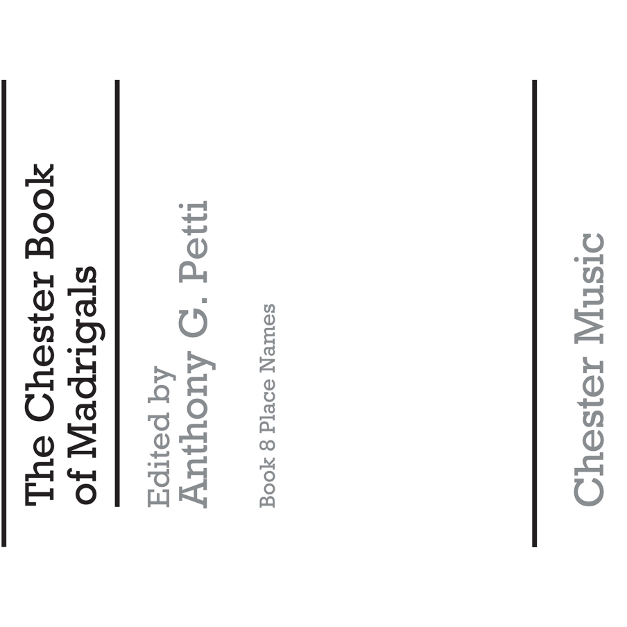 The Chester Books Of Madrigals 8