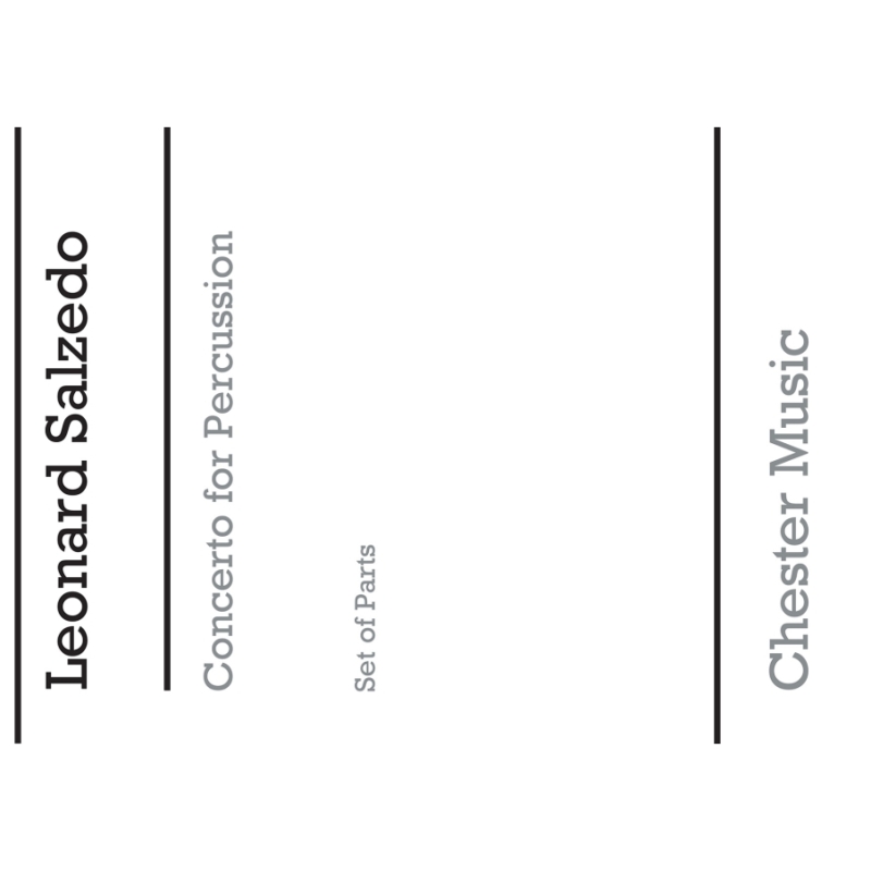 Salzedo, Leonard - Concerto For Percussion Op. 74 (1969) Pts