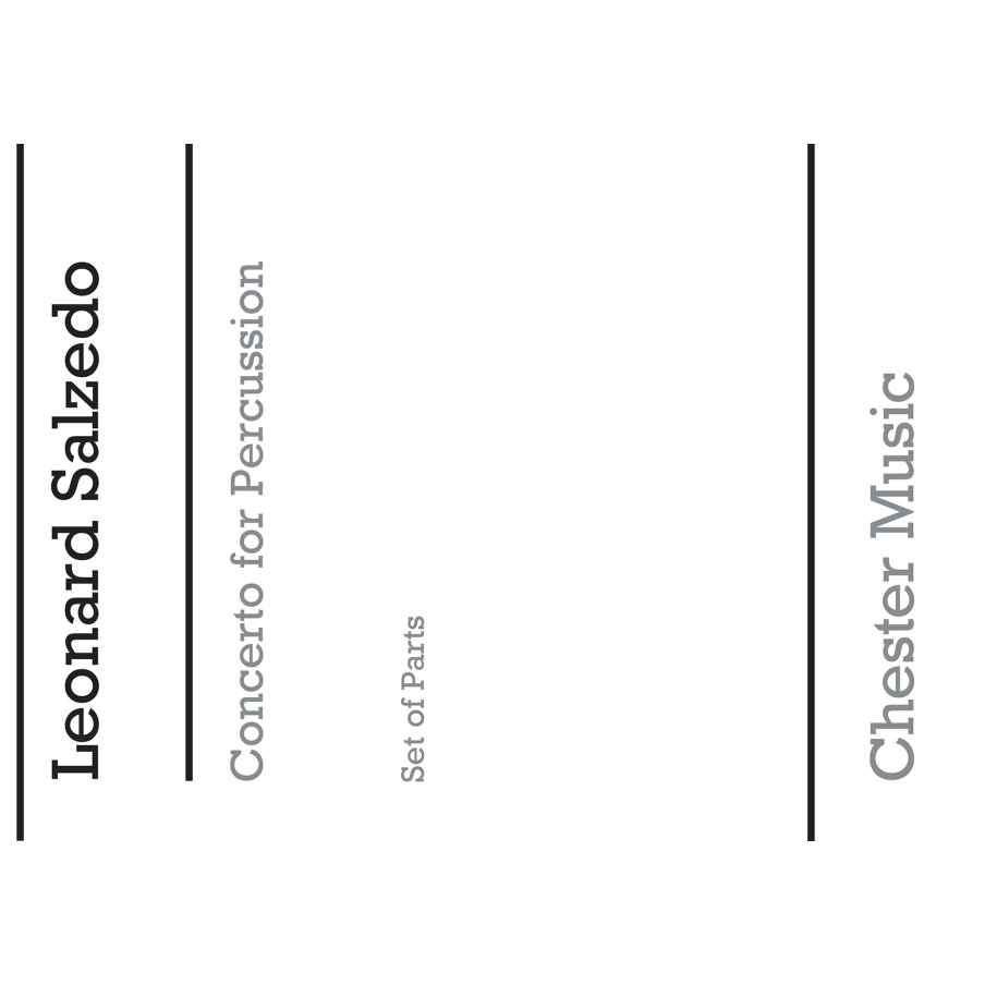 Salzedo, Leonard - Concerto For Percussion Op. 74 (1969) Pts