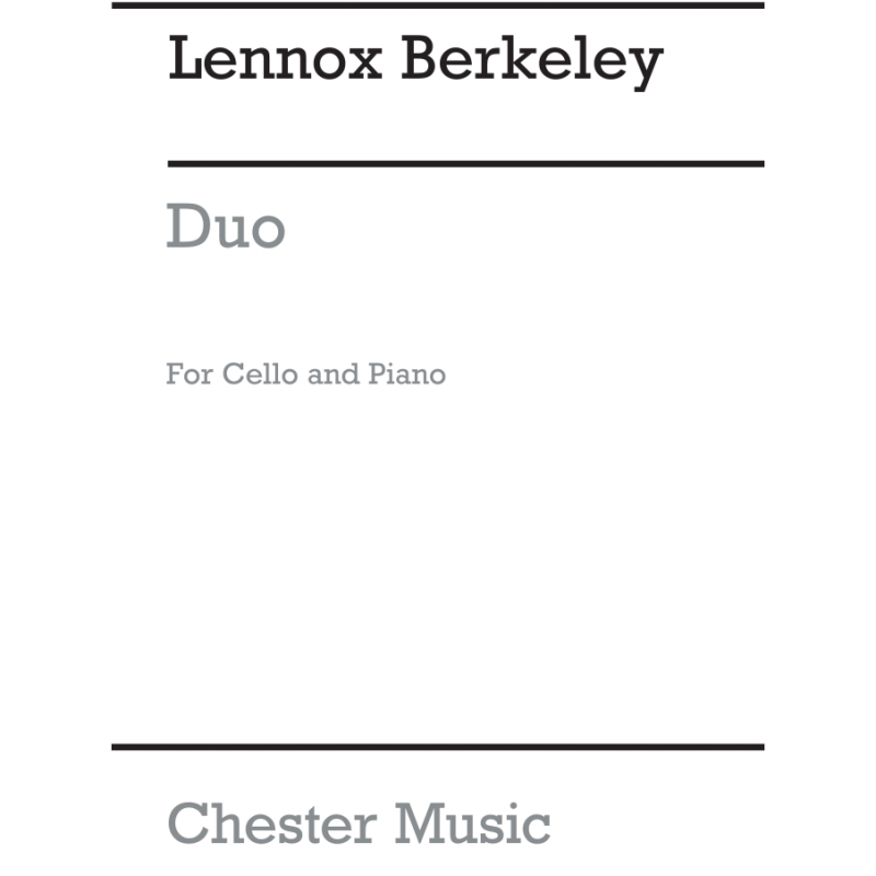 Berkeley, Lennox - Duo Op.81 No.1 For Cello And Piano