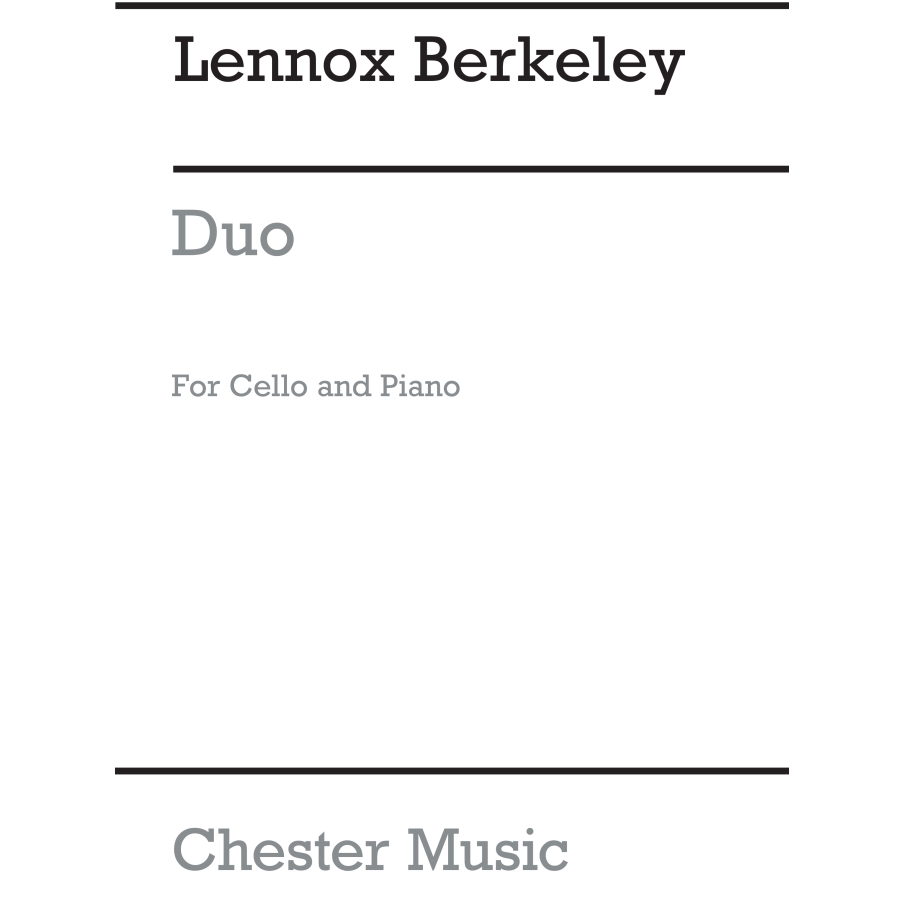 Berkeley, Lennox - Duo Op.81 No.1 For Cello And Piano
