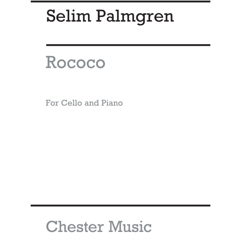 Palmgren, Selim - Rococo for Cello and Piano