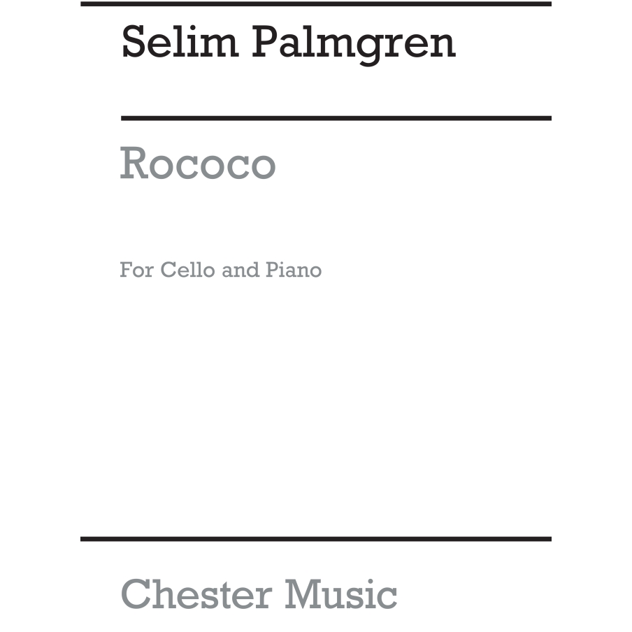 Palmgren, Selim - Rococo for Cello and Piano