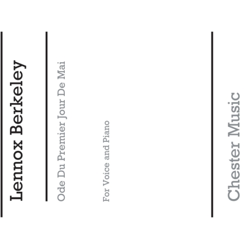 Berkeley, Lennox - Ode Du...