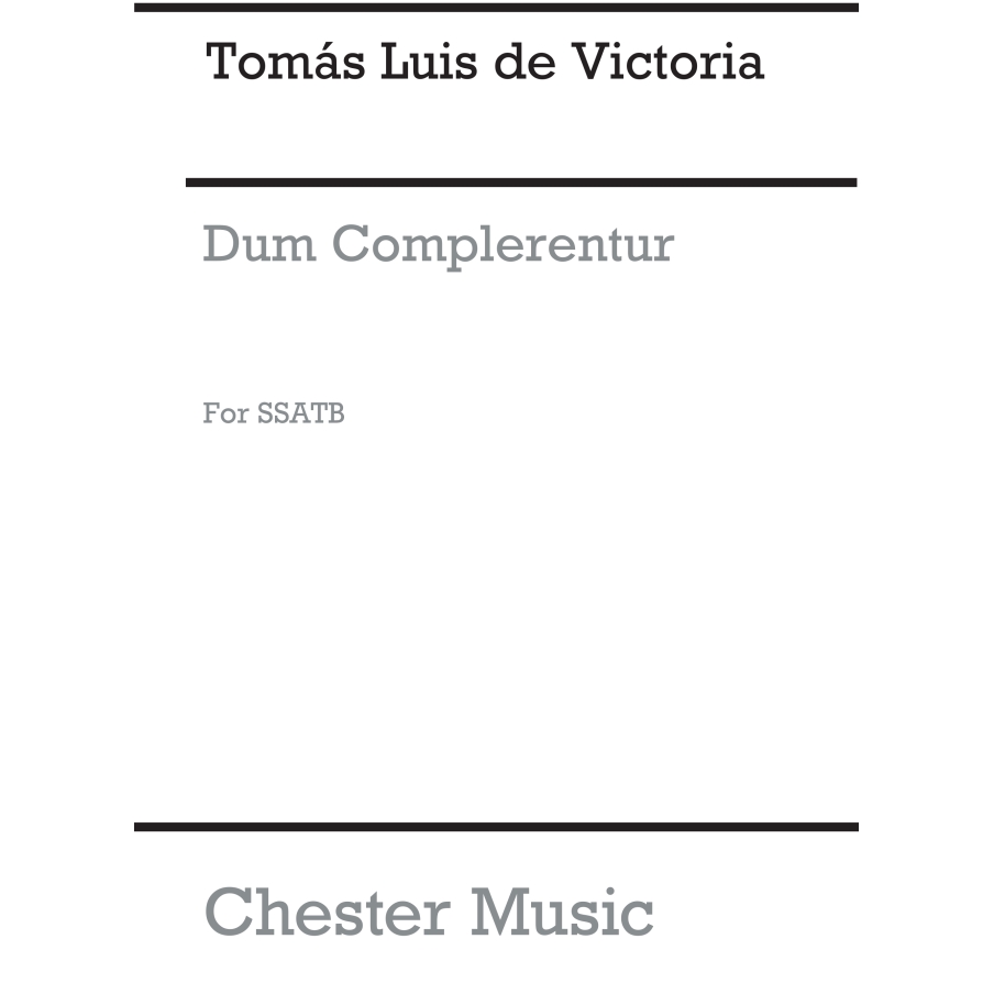 Victoria, Tomás Luis - Dum Complerentur