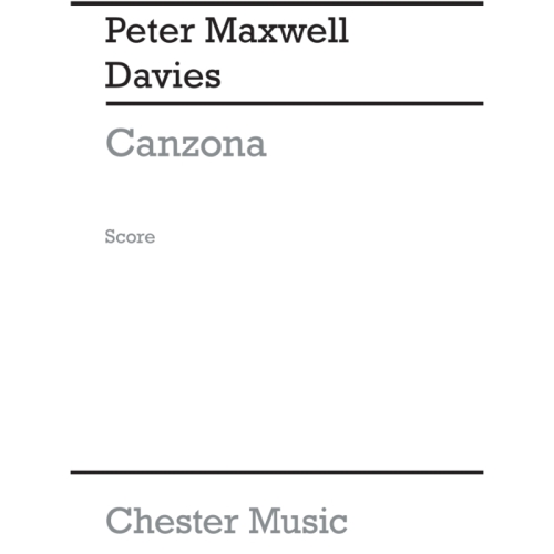 Davies, Peter Maxwell - Canzona (After Giovanni Gabrieli)