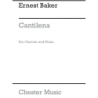 Baker, Ernest - Cantilena For Clarinet And Piano