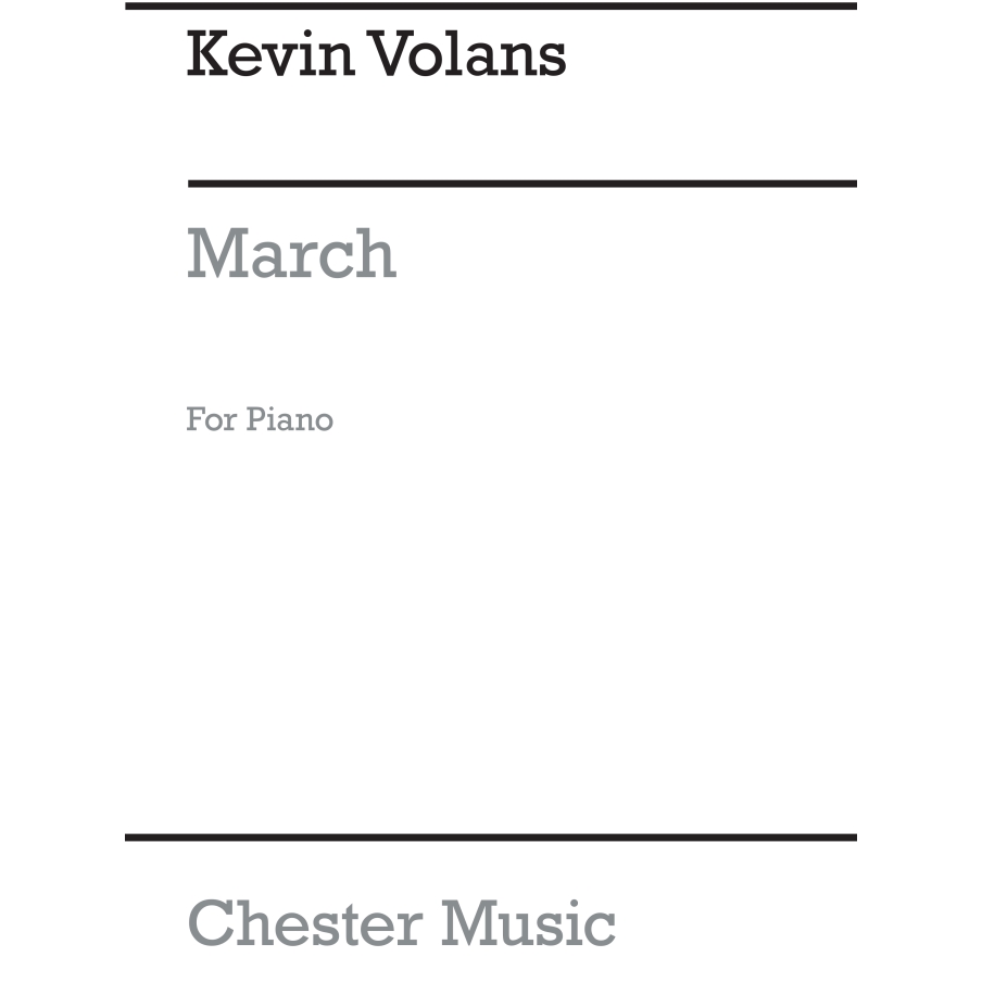 Volans, Kevin - March for Piano