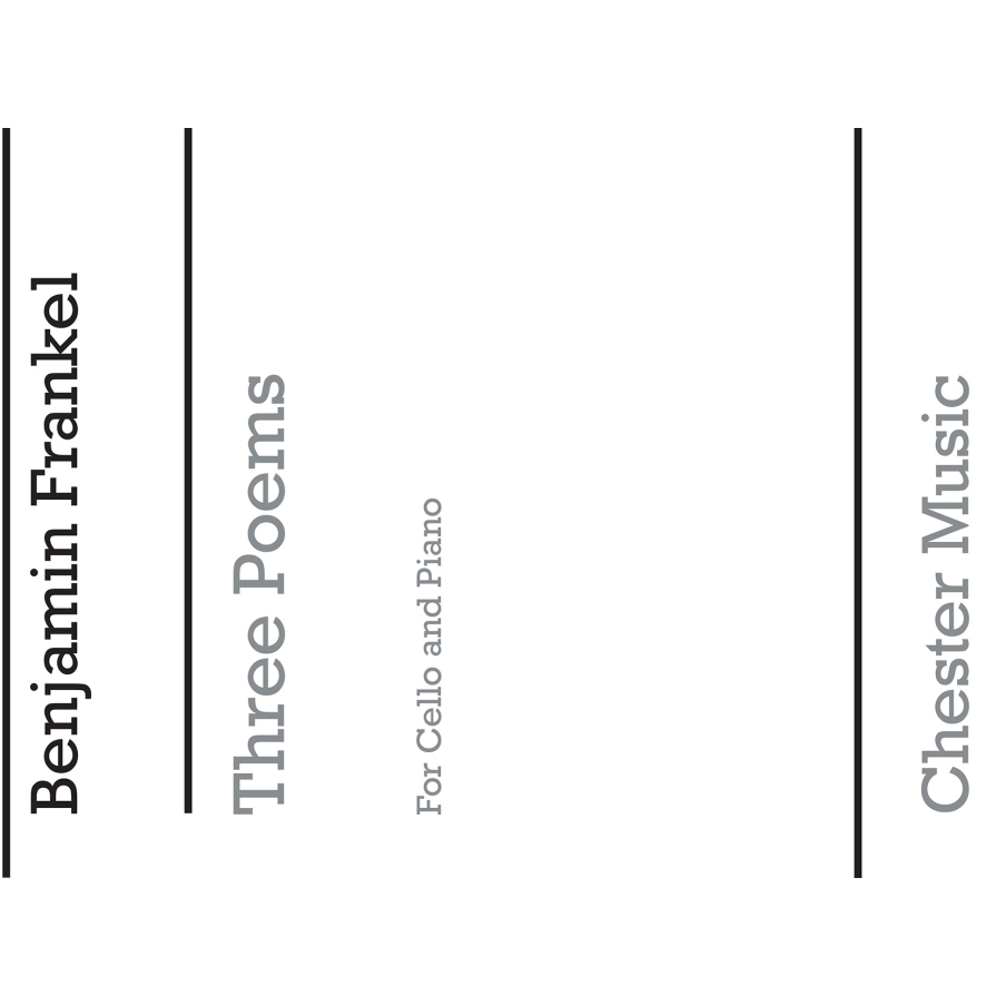 Frankel, Benjamin - Three Poems for Cello and Piano