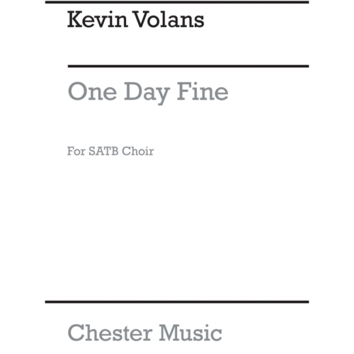 Volans, Kevin - One Fine Day
