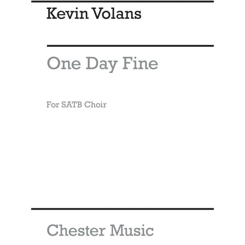 Volans, Kevin - One Fine Day