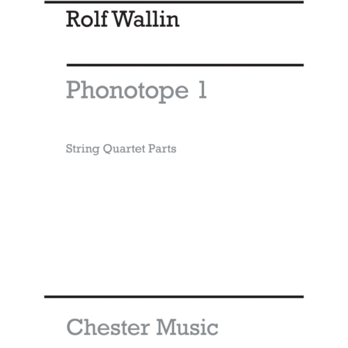 Wallin, Rolf - Phonotope 1...