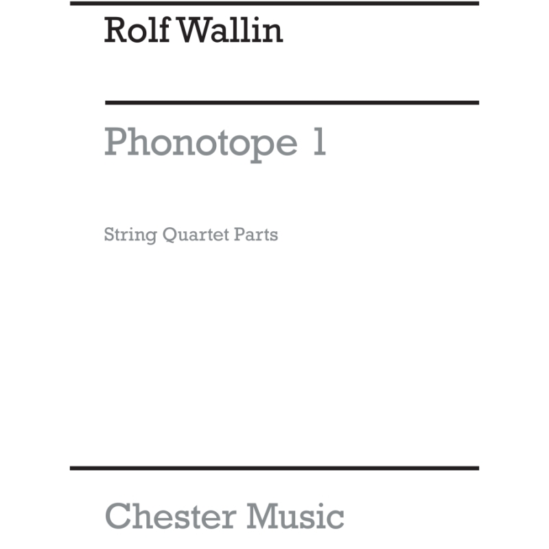 Wallin, Rolf - Phonotope 1 (Parts)