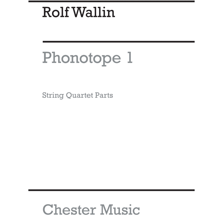 Wallin, Rolf - Phonotope 1 (Parts)
