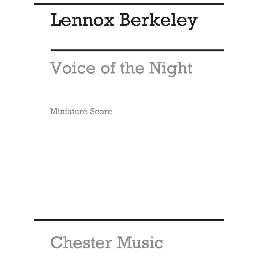 Berkeley, Lennox - Voices Of The Night Op.86