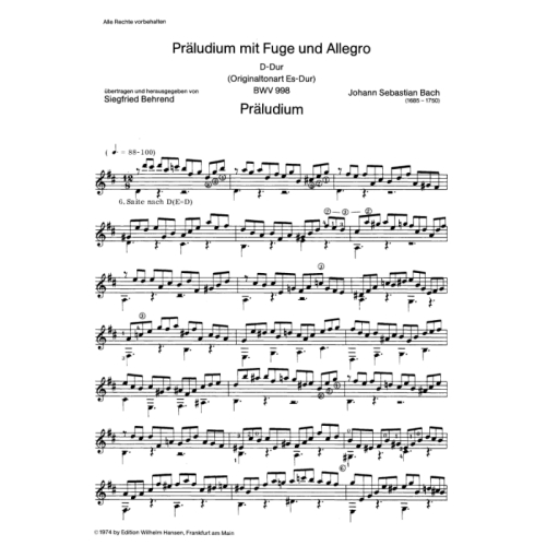 Bach, J.S - Prelude Fugue...
