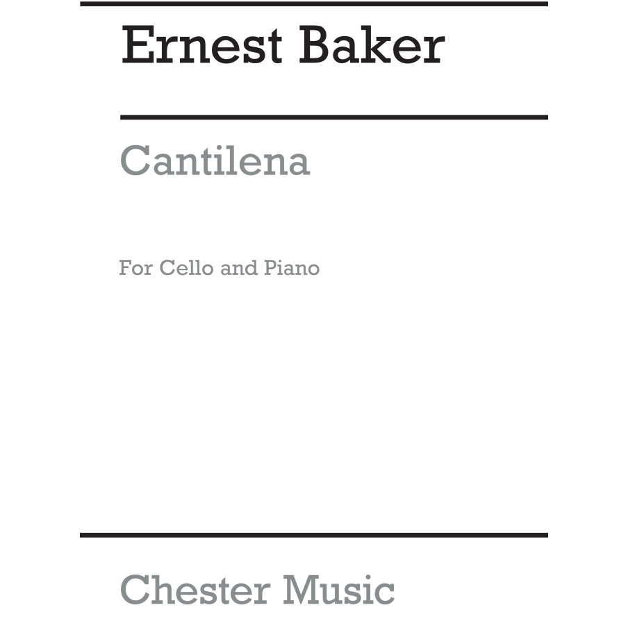 Baker, Ernest - Cantilena For Cello And Piano