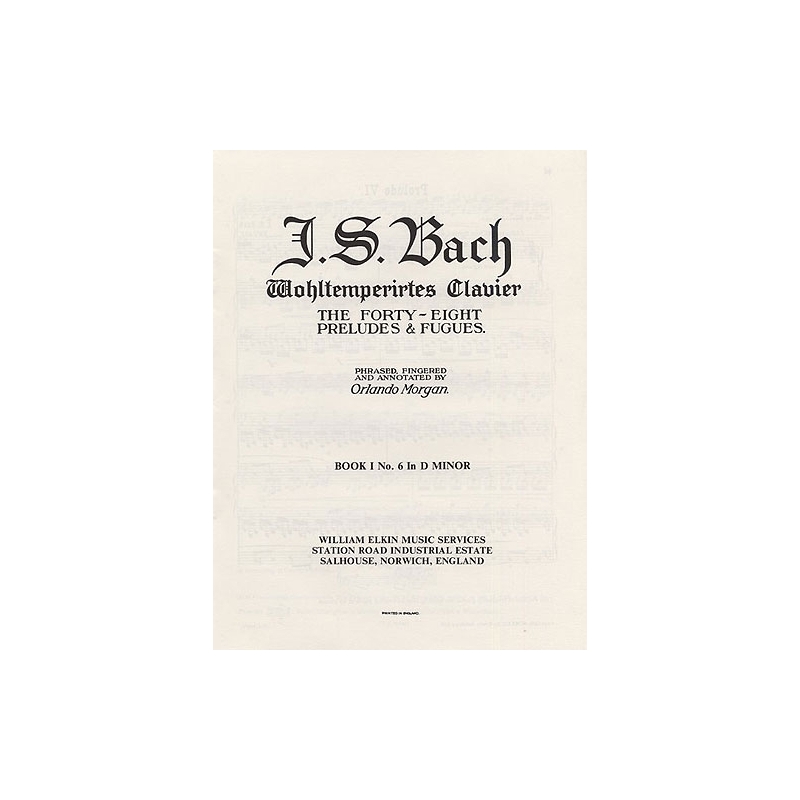 Bach, J.S - Prelude and Fugue No. 6 In D Minor