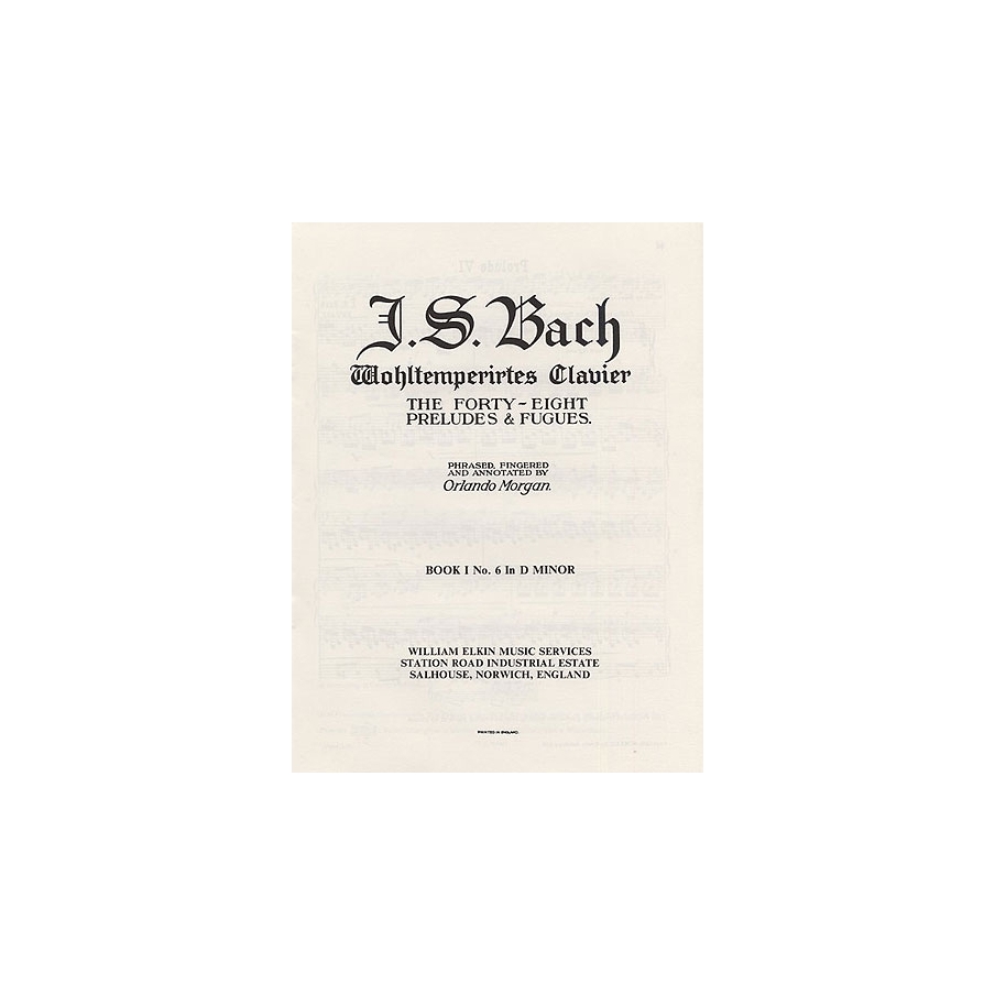 Bach, J.S - Prelude and Fugue No. 6 In D Minor