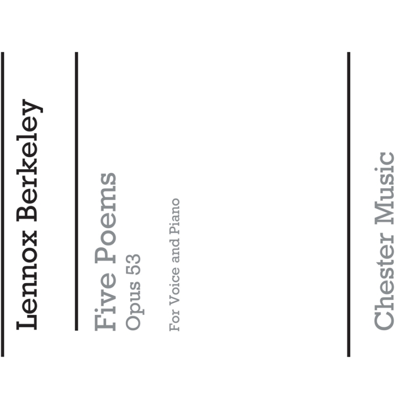 Berkeley, Lennox - Five Poems Op.53