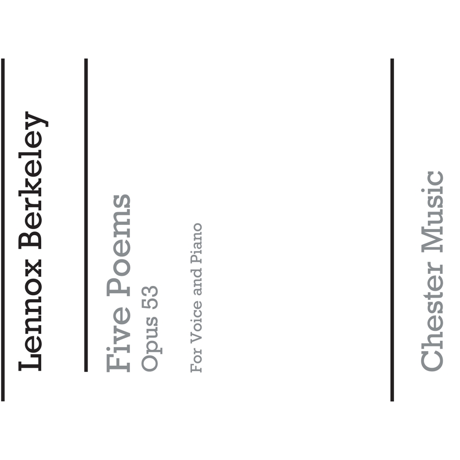 Berkeley, Lennox - Five Poems Op.53