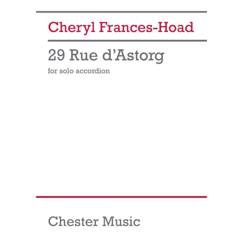 Frances-Hoad, Cheryl - 29 Rue d'astorg