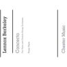 Berkeley, Lennox - Concerto For Piano and Double String Orchestra