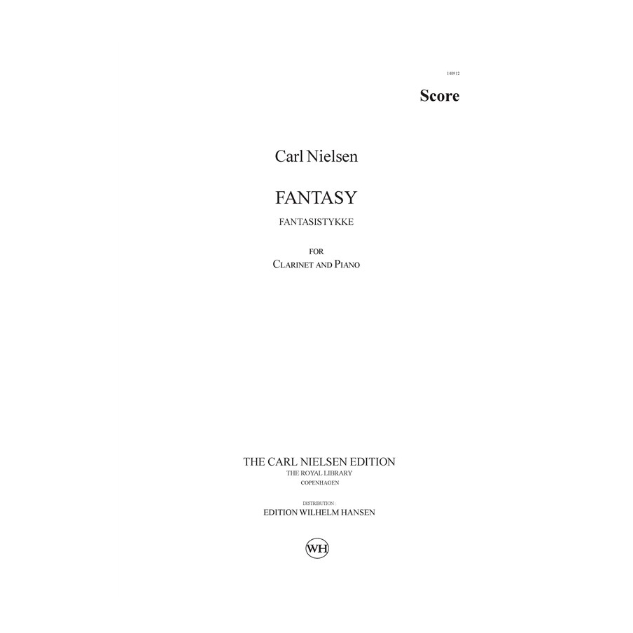 Nielsen, Carl - Fantasy for Clarinet and Piano
