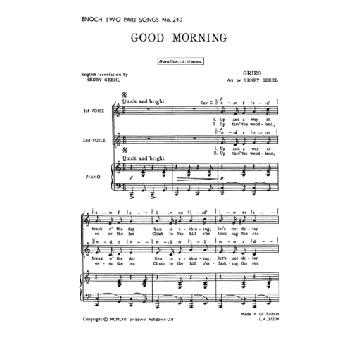 Grieg, Edvard - Good Morning