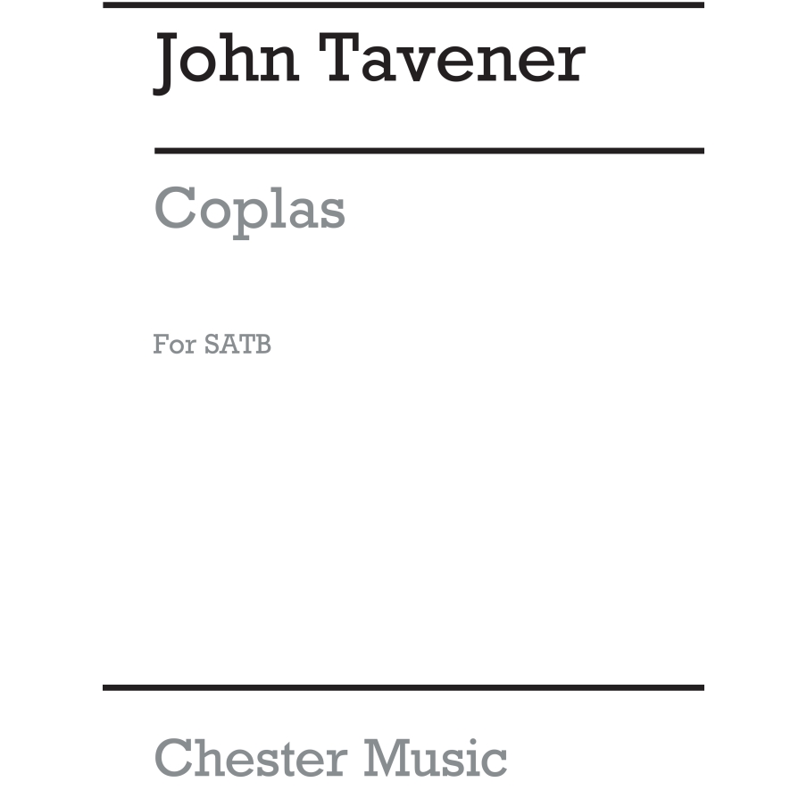 Tavener, John - Coplas