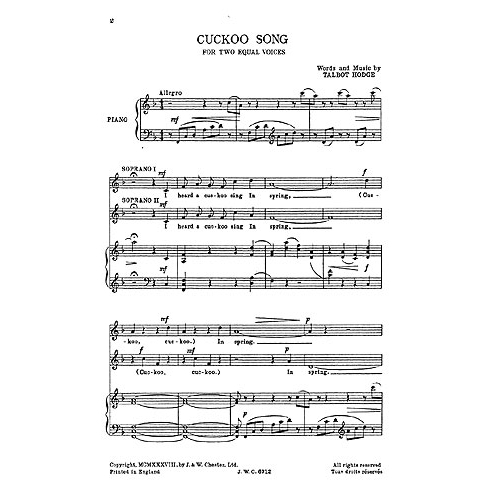 Hodge, Talbot - Cuckoo Song