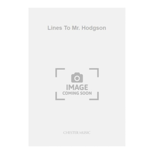 Wood, Hugh - Lines To Mr....