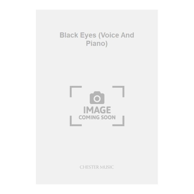 Black Eyes (Voice And Piano)