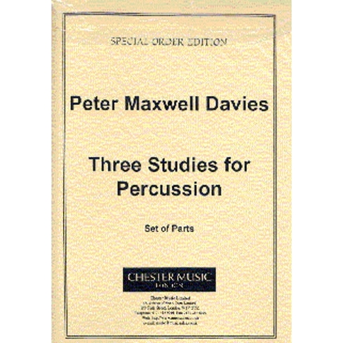 Peter Maxwell Davies - Three Studies For Percussion Parts