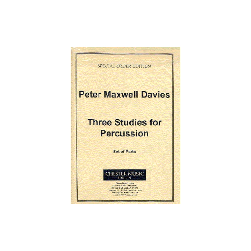 Davies, Peter Maxwell - Three Studies For Percussion Parts