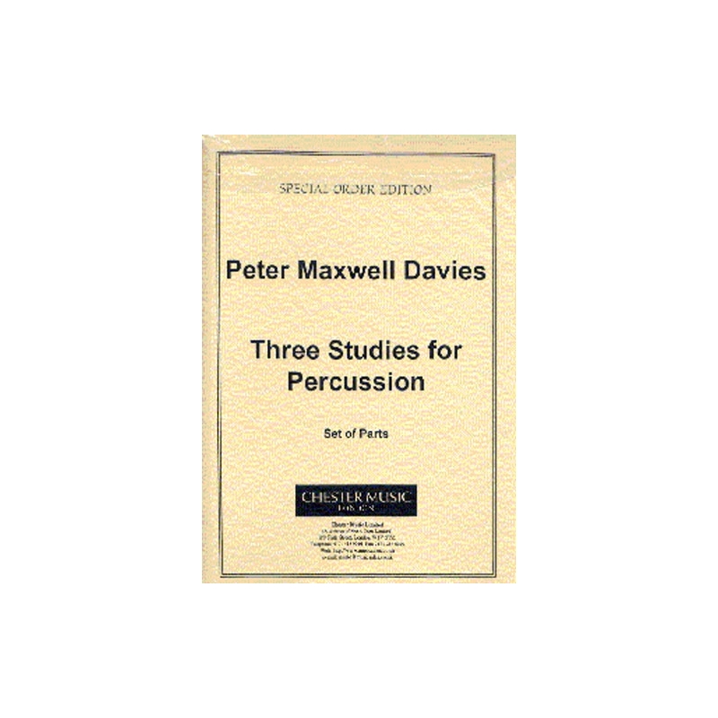 Peter Maxwell Davies - Three Studies For Percussion Parts