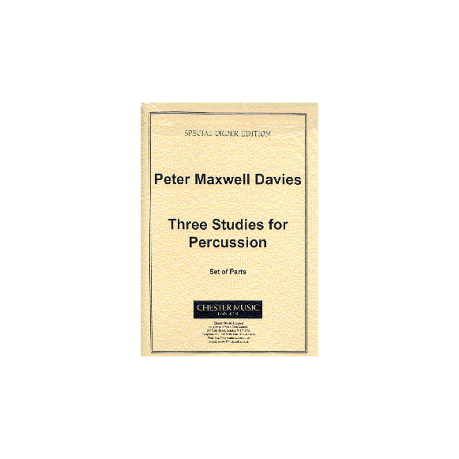 Peter Maxwell Davies - Three Studies For Percussion Parts
