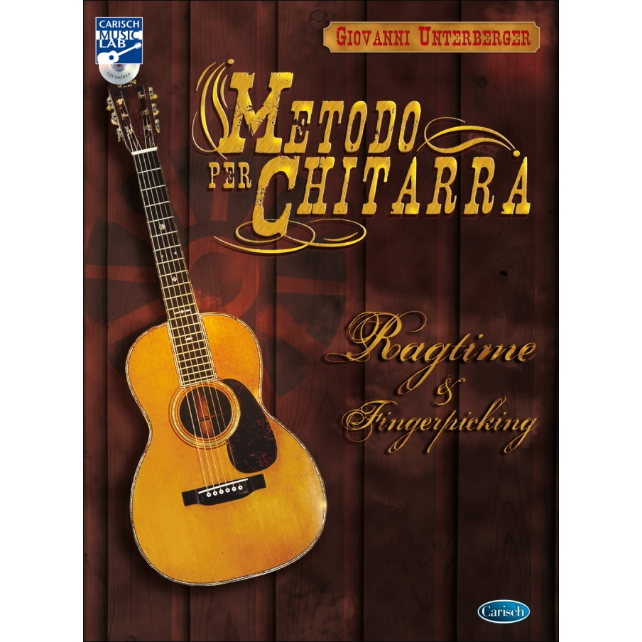 Unterberger, Giovanni - Metodo Per Chitarra Ragtime & Fingerstyle