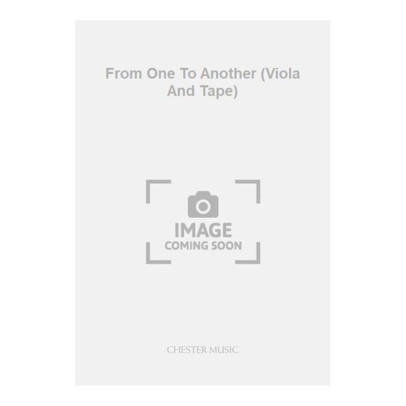 Musgrave, Thea - From One To Another (Viola And Tape)