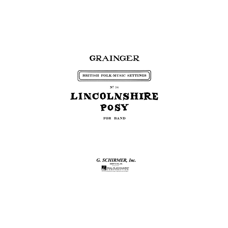 Grainger, George Percy Aldridge - Lincolnshire Posy 