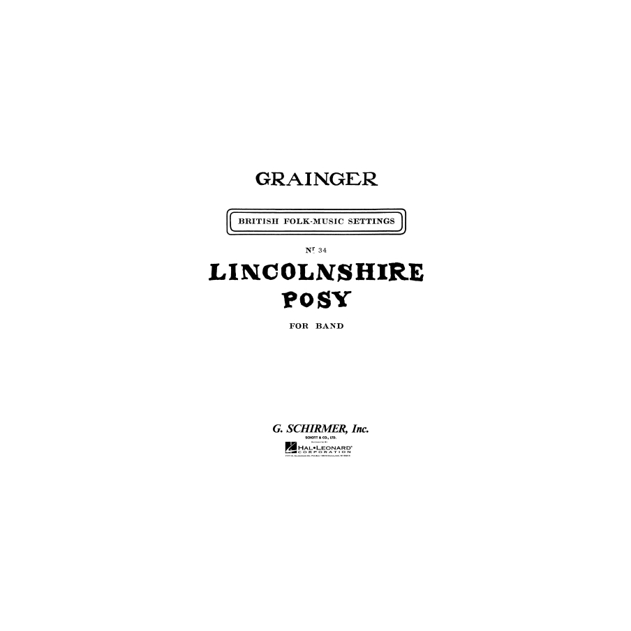 Grainger, George Percy Aldridge - Lincolnshire Posy