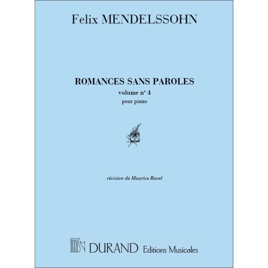Bartholdy, Felix Mendelssohn - Romances Sans Paroles V4 Piano (29 A 38)