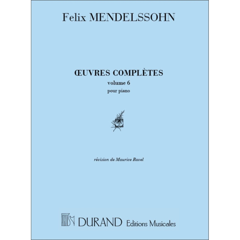 Bartholdy, Felix Mendelssohn - Oeuvres Vol 6 Piano