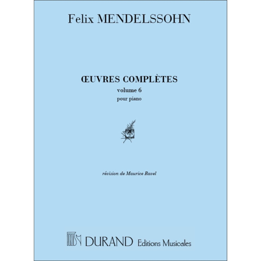 Bartholdy, Felix Mendelssohn - Oeuvres Vol 6 Piano